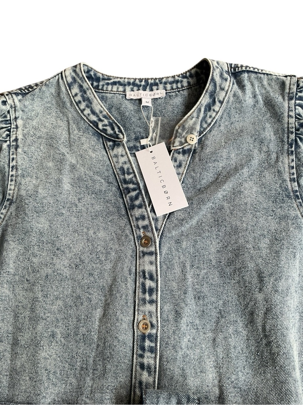 BALTIC BORN STONE WASHED TORA MINI DRESS SZ M LONG SLEEVE BRAND NEW WITH TAGS - Picture 11 of 13